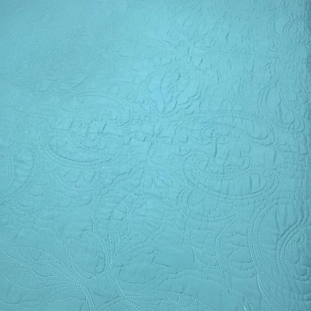 American Pacific teal quilted